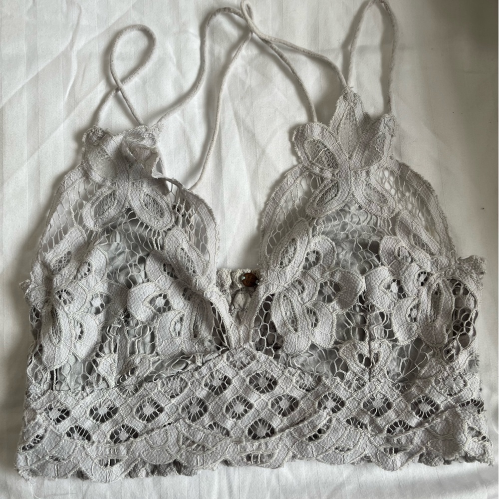 Free People Light Gray Bralette